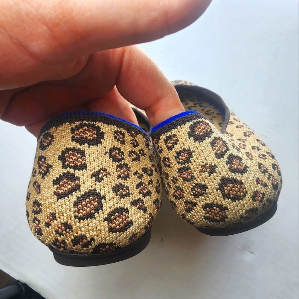 Rothy's | Leopard Rount Toe Flats, size 10 - Picture 2 of 11